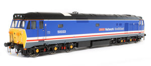 Pre-Owned Class 50 033 'Glorious' Revised Network SouthEast (Dark Blue) Diesel Locomotive