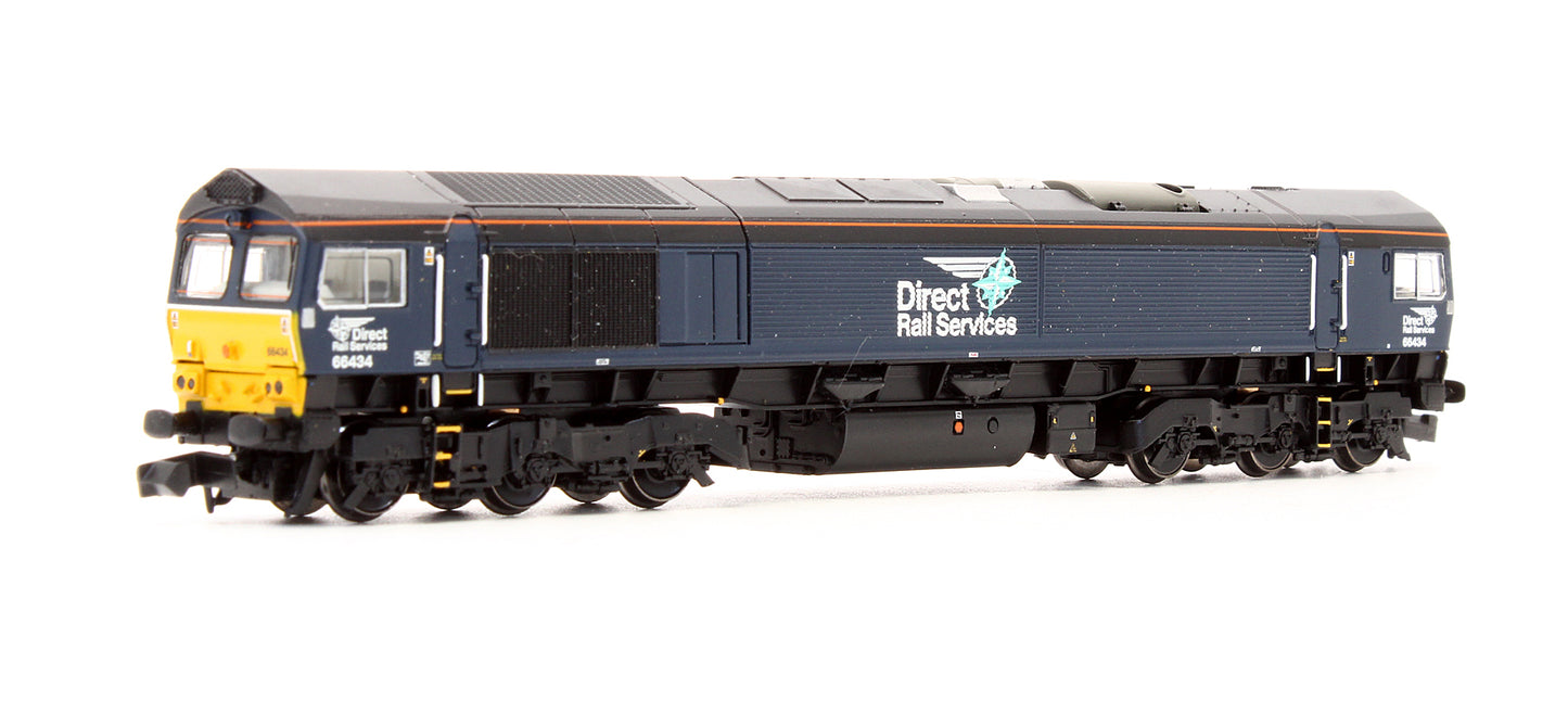 Pre-Owned 371-397 DRS Plain Blue Compass Class 66434 Diesel Locomotive - DCC Fitted