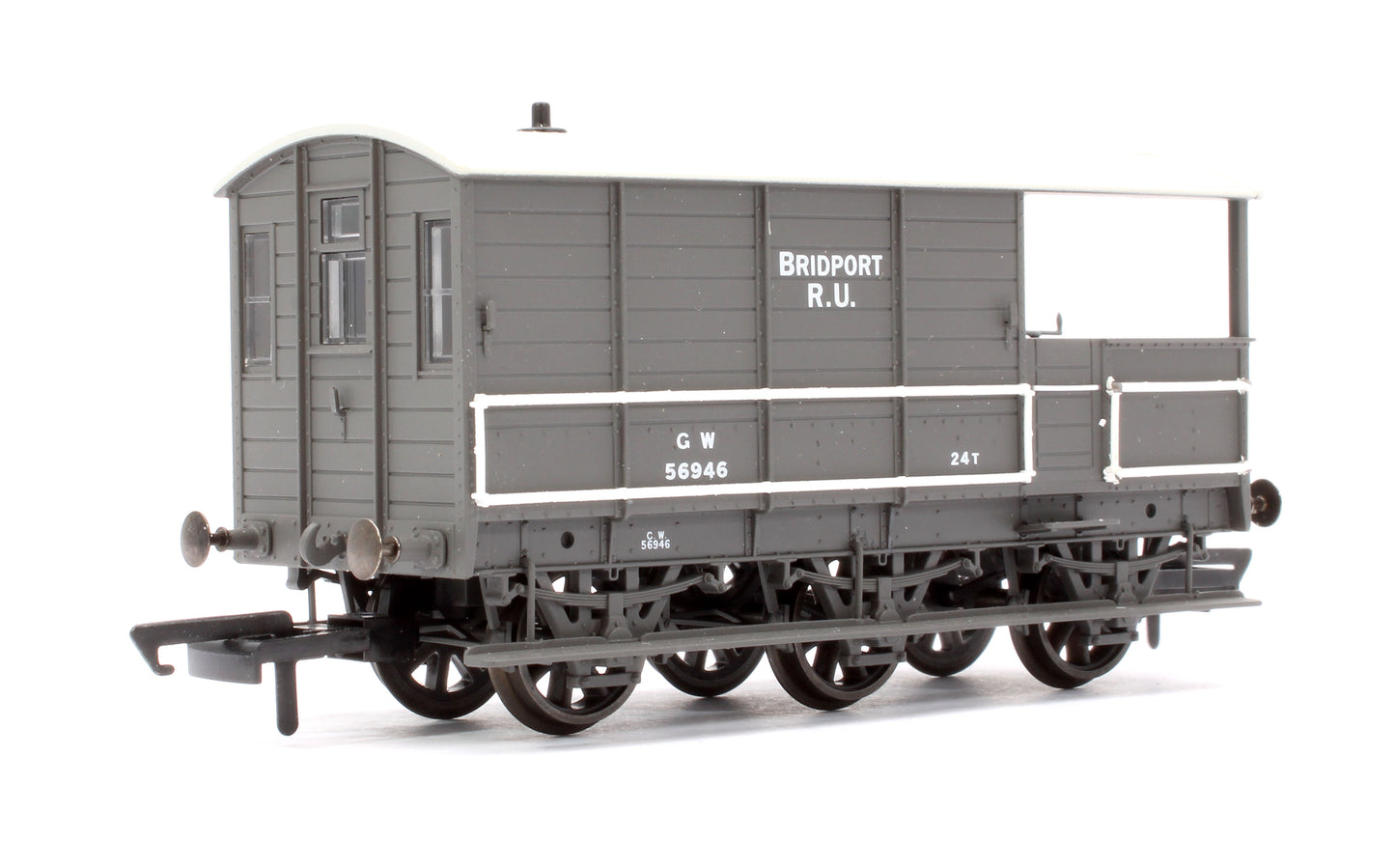 Pre-Owned OR76TOA002 GWR Grey 6 Wheel Toad Brake Van No.56946 'Bridport R.U'