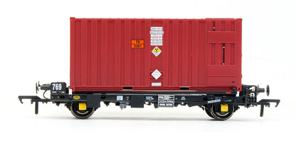 Pre-Owned Set of 3 PFA Container Wagons DRS LLNW - Nupack