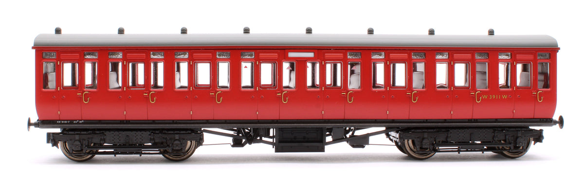 Pre-Owned 4P-020-511 GWR Toplight Mainline City BR Maroon All Second 3911 Set 6