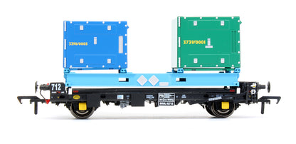 Pre-Owned Set of 3 PFA Container Wagons DRS LLNW - Nupack