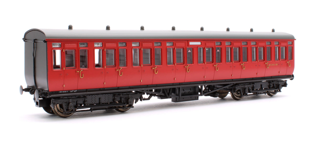 Pre-Owned 4P-020-511 GWR Toplight Mainline City BR Maroon All Second 3911 Set 6