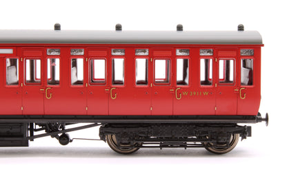Pre-Owned 4P-020-511 GWR Toplight Mainline City BR Maroon All Second 3911 Set 6