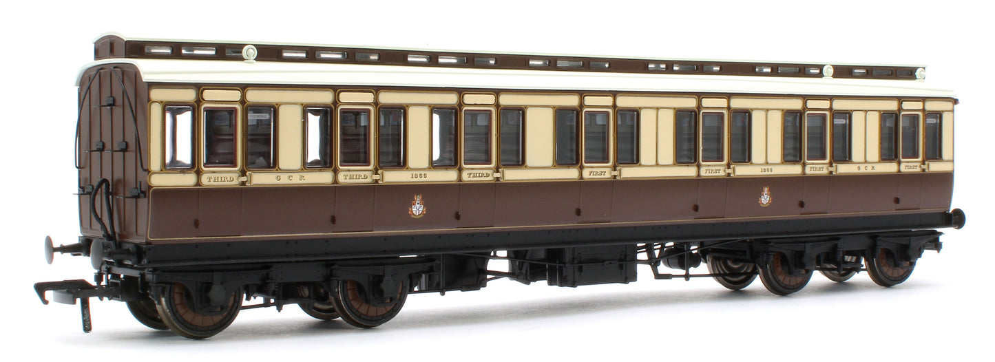 978017 48' GCR ‘Evolution’ Bogie Coach Non-Corridor Carriage No.1876, No.2305 & No.1366 3-Pack