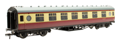 Pre-Owned 39-456A LMS 60ft 'Porthole' First Corridor Coach in BR Crimson & Cream 'M24659M' - Weathered