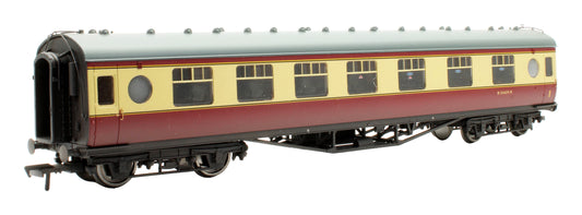 Pre-Owned 39-456A LMS 60ft 'Porthole' First Corridor Coach in BR Crimson & Cream 'M24659M' - Weathered