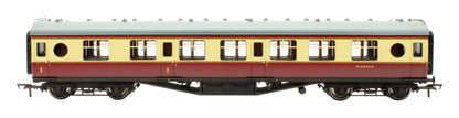 Pre-Owned 39-456A LMS 60ft 'Porthole' First Corridor Coach in BR Crimson & Cream 'M24659M' - Weathered