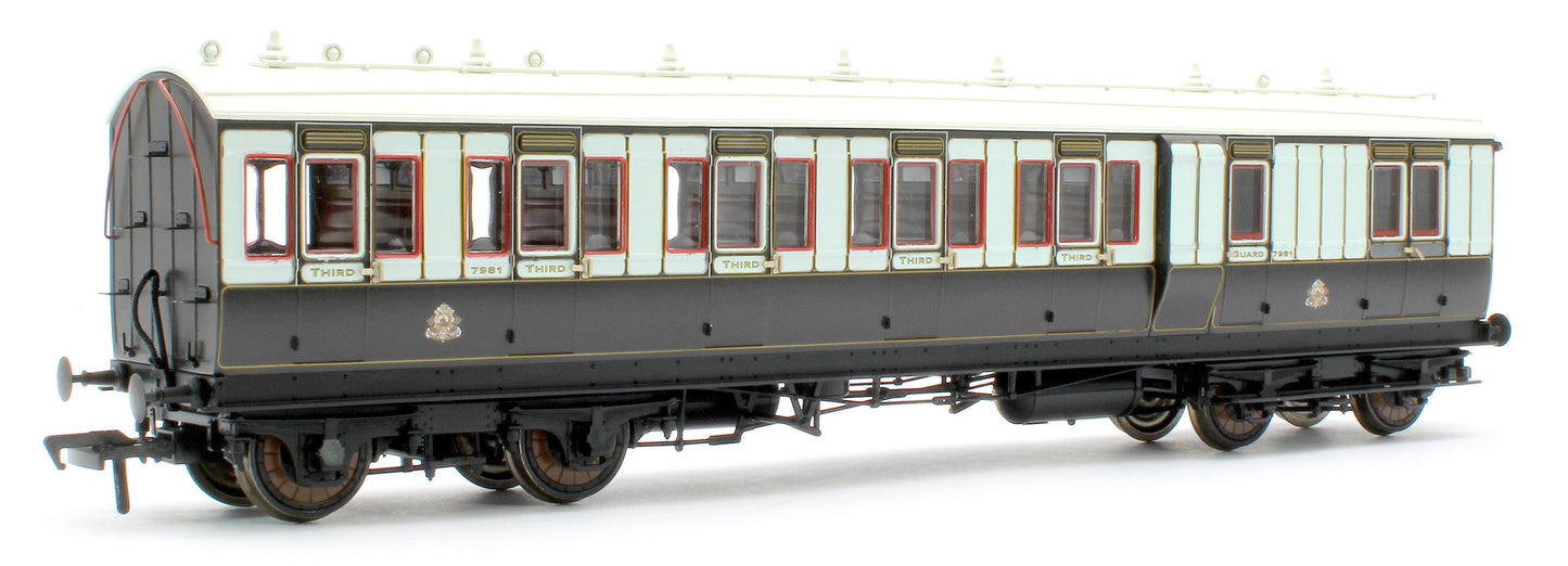 978009 48' LNWR ‘Evolution’ Bogie Coach Non-Corridor Carriage No.7981, No.1234 & No.2914 3-Pack