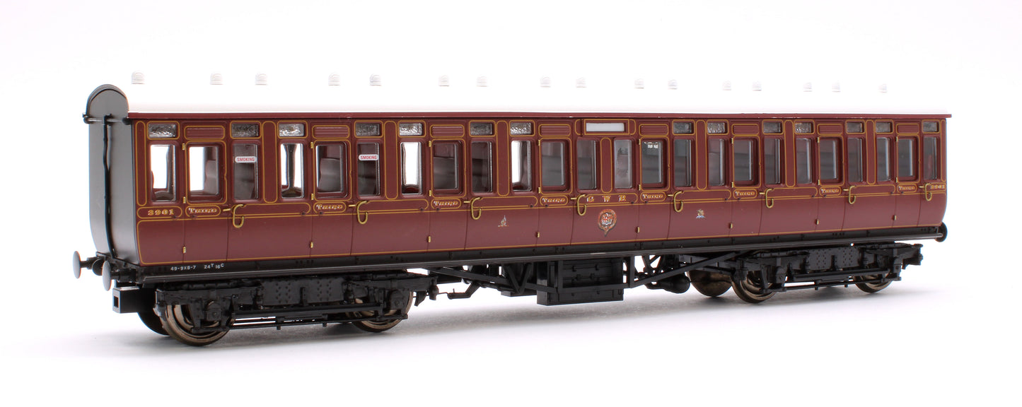 GWR Toplight Mainline City Lined Crimson All Third 3901 Set 1