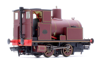 Andrew Barclay Fireless 0-4-0 - Lined Maroon Steam Locomotive - DCC Sound