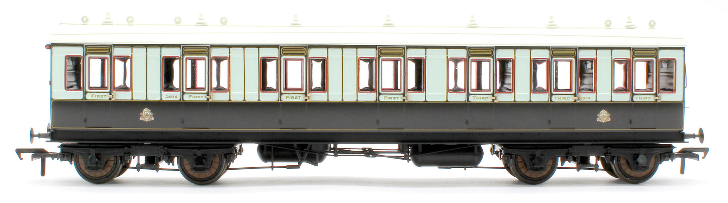 978009 48' LNWR ‘Evolution’ Bogie Coach Non-Corridor Carriage No.7981, No.1234 & No.2914 3-Pack