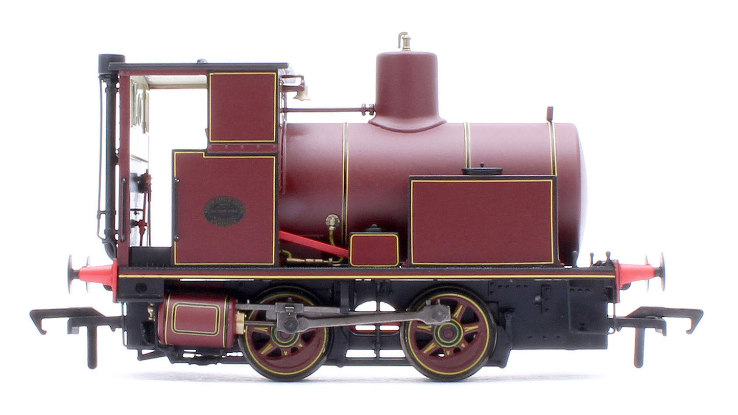 Andrew Barclay Fireless 0-4-0 - Lined Maroon Steam Locomotive - DCC Sound