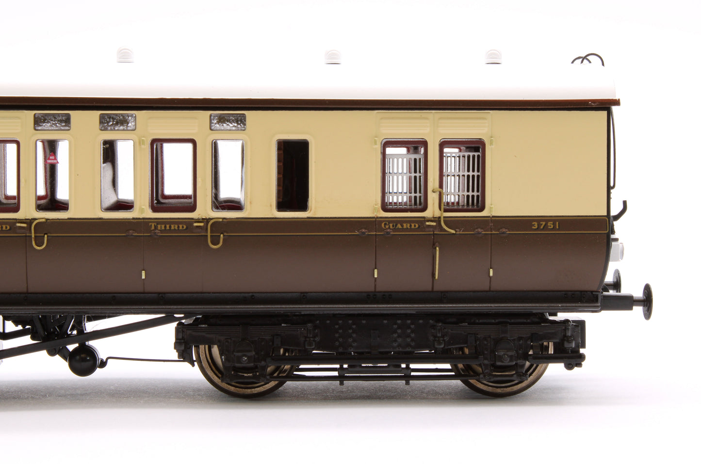 GWR Toplight Mainline City Twin City Chocolate & Cream 3rd Brake 3751 Set 3