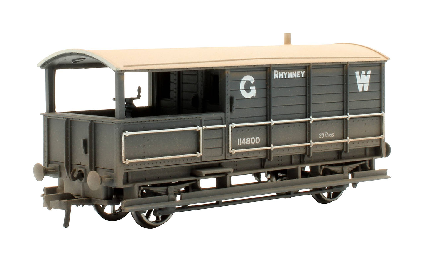 Pre-Owned 33-301B 20T Toad Brake Van GWR D/Grey 114800 'Rhymney' - Weathered