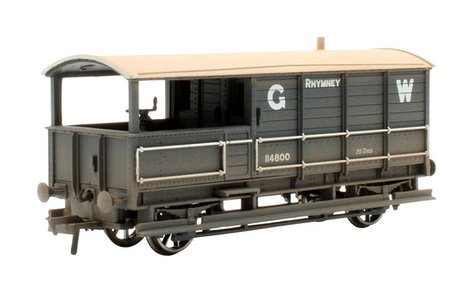 Pre-Owned 33-301B 20T Toad Brake Van GWR D/Grey 114800 'Rhymney' - Weathered