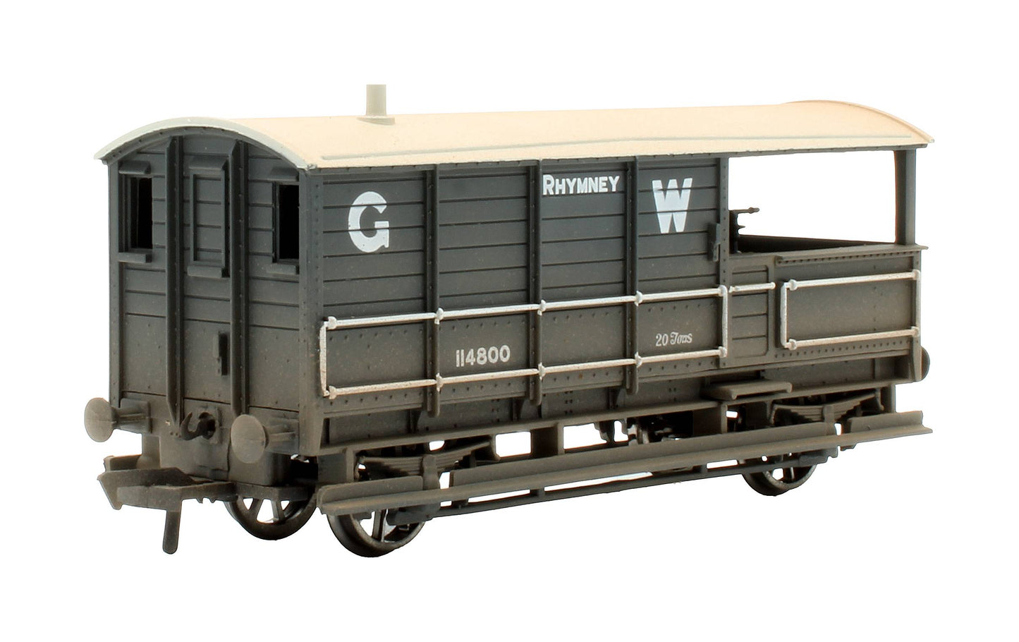 Pre-Owned 33-301B 20T Toad Brake Van GWR D/Grey 114800 'Rhymney' - Weathered