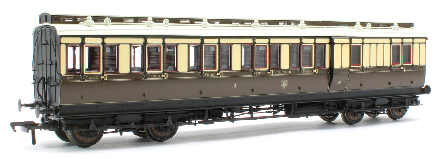 978013 48' GWR ‘Evolution’ Bogie Coach Non-Corridor Carriage No.837, No.1356 & No.8087 3-Pack