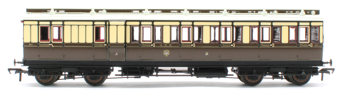 978013 48' GWR ‘Evolution’ Bogie Coach Non-Corridor Carriage No.837, No.1356 & No.8087 3-Pack