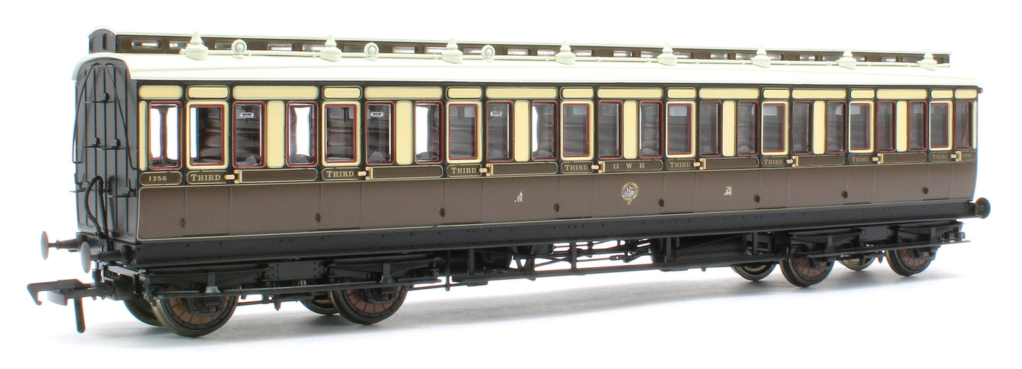 978013 48' GWR ‘Evolution’ Bogie Coach Non-Corridor Carriage No.837, No.1356 & No.8087 3-Pack