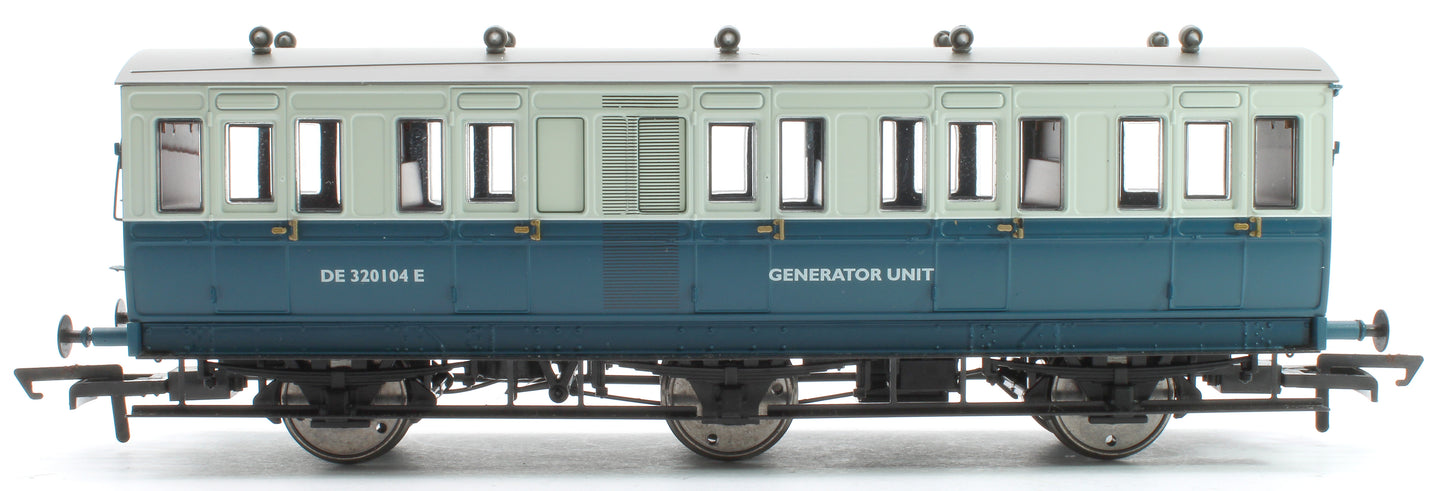 Pre-Owned H4-6T-901AL 6 Wheel 3rd Class DE320104E BR Blue & Grey Coach - with working lights