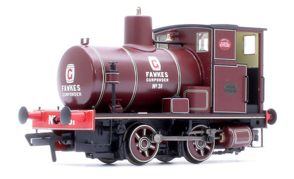 Andrew Barclay Fireless 0-4-0 G. Fawkes Gunpowder Works No.31 Steam Locomotive - DCC Sound