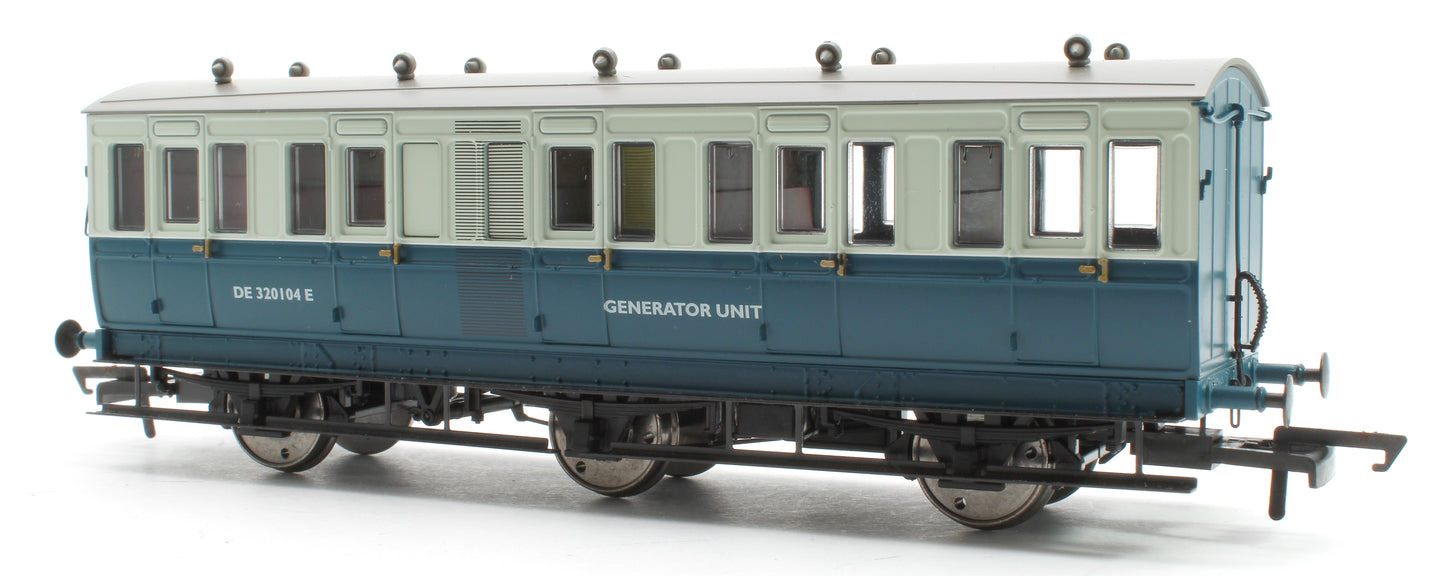 Pre-Owned H4-6T-901AL 6 Wheel 3rd Class DE320104E BR Blue & Grey Coach - with working lights
