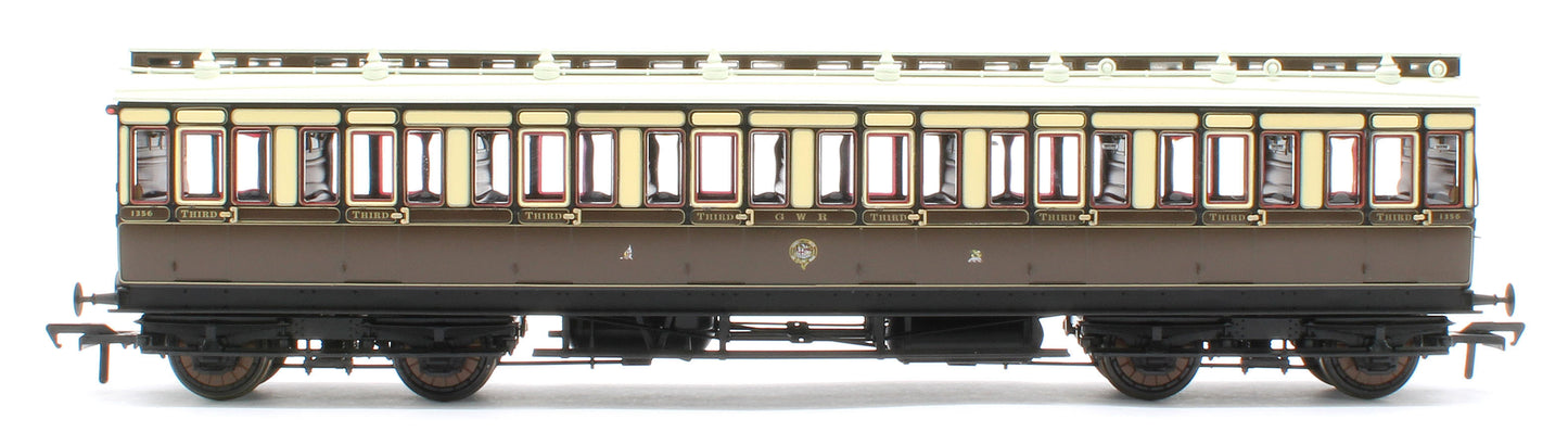 978013 48' GWR ‘Evolution’ Bogie Coach Non-Corridor Carriage No.837, No.1356 & No.8087 3-Pack