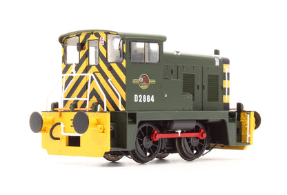 Pre-Owned 2841 Class 02 D2864 BR Green Wasp Stripes with Yellow Bufferbeam Diesel Locomotive