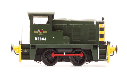 Pre-Owned 2841 Class 02 D2864 BR Green Wasp Stripes with Yellow Bufferbeam Diesel Locomotive