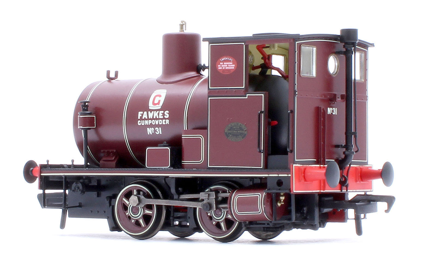Andrew Barclay Fireless 0-4-0 G. Fawkes Gunpowder Works No.31 Steam Locomotive - DCC Sound