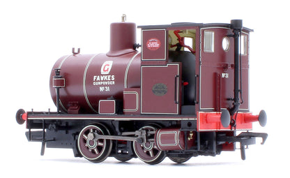 Andrew Barclay Fireless 0-4-0 G. Fawkes Gunpowder Works No.31 Steam Locomotive - DCC Sound