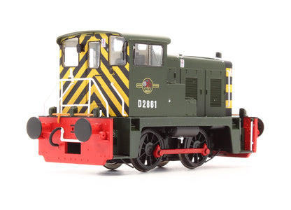 Pre-Owned Class 02 D2861 BR Green Wasp stripes with Red Bufferbeam Diesel Locomotive