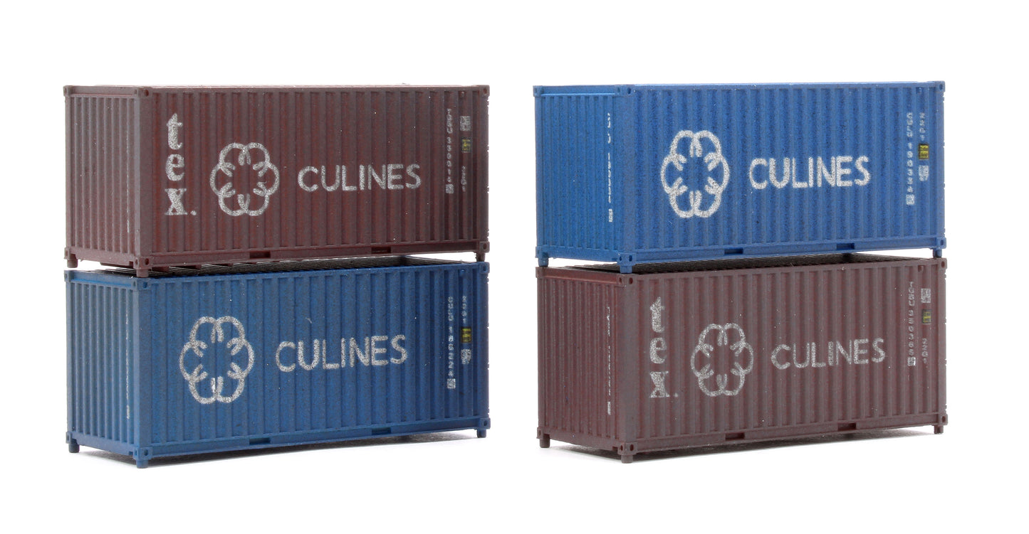 20ft Container Culines Culu/ Tgbu 4 Pack Weathered