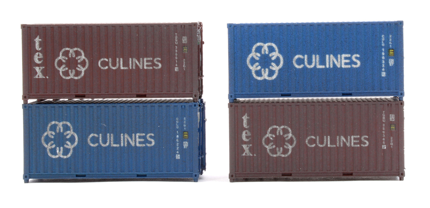 20ft Container Culines Culu/ Tgbu 4 Pack Weathered