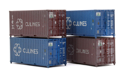 20ft Container Culines Culu/ Tgbu 4 Pack Weathered