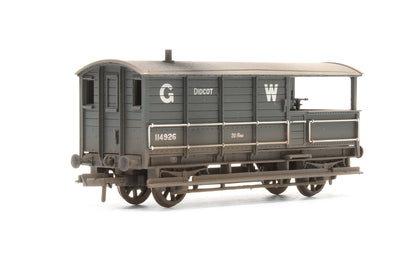 Pre-Owned 20 Ton Toad Brake Van GWR Grey 'Didcot' 114926 - Custom Weathered