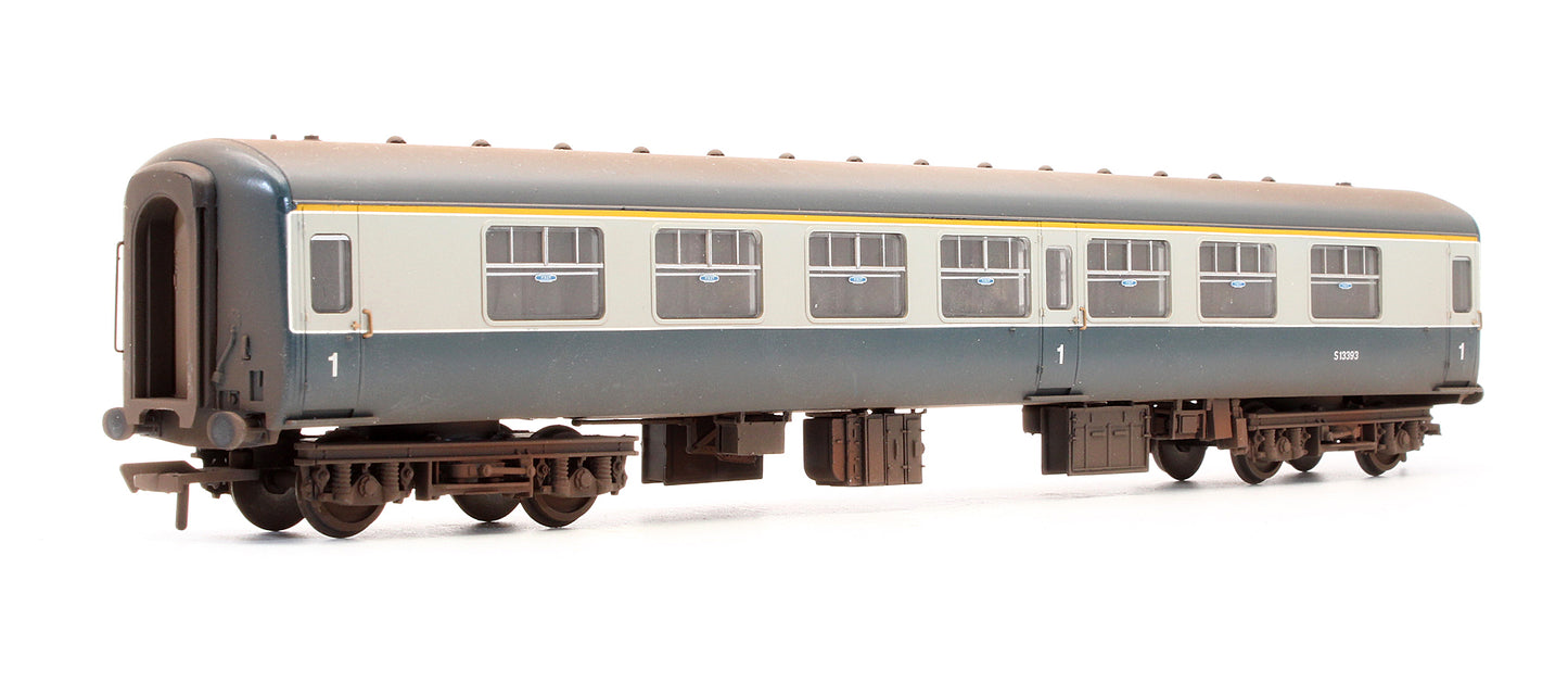 Pre-Owned BR Blue & Grey MK2 1st Class Corridor Coach No.S13393 -Custom Weathered