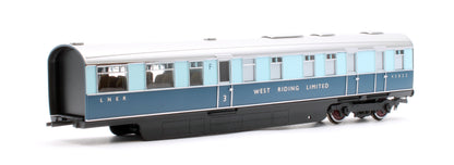 R40479 LNER West Riding Limited Open Third & Kitchen Third Articulated Coach Pack