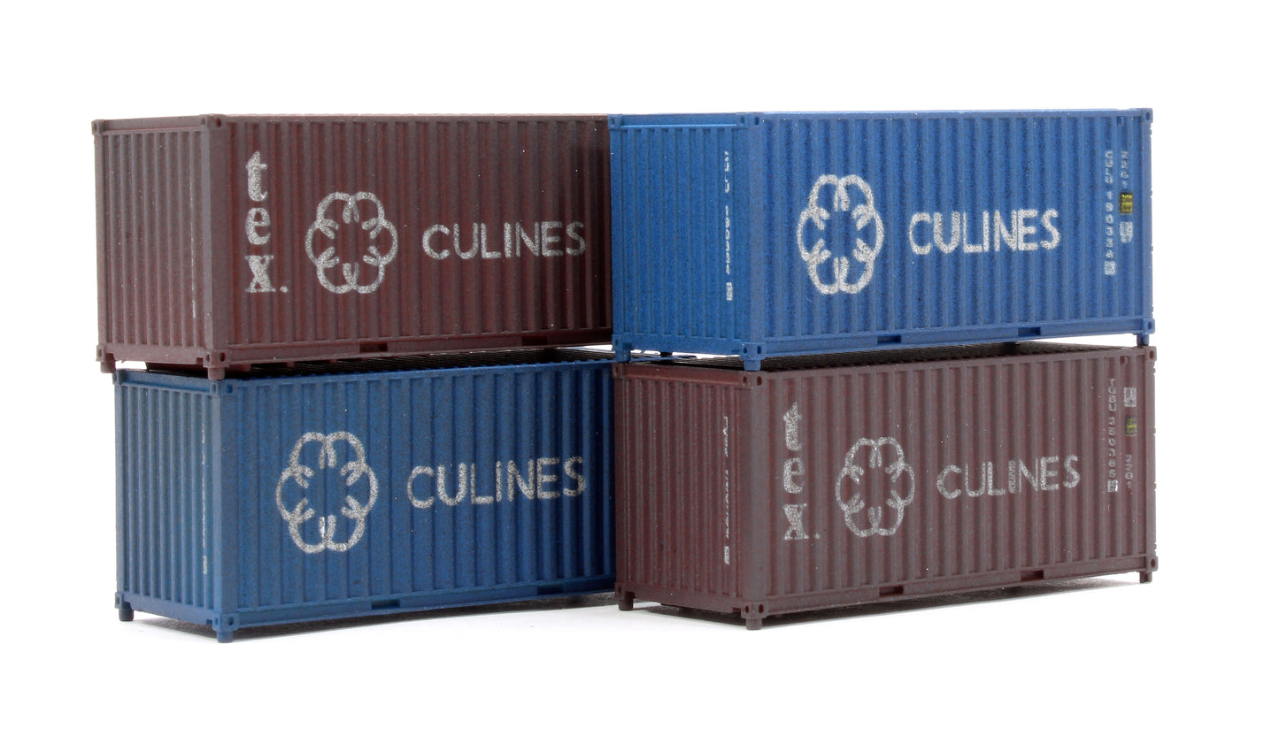 20ft Container Culines Culu/ Tgbu 4 Pack Weathered