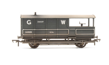 Pre-Owned 20 Ton Toad Brake Van GWR Grey 'Didcot' 114926 - Custom Weathered