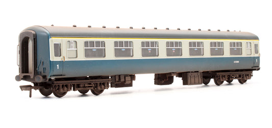 Pre-Owned BR Blue & Grey MK2 1st Class Corridor Coach No.S13388 - Custom Weathered