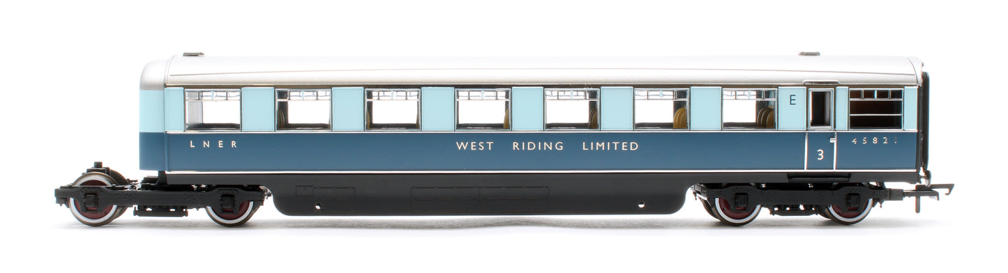 R40479 LNER West Riding Limited Open Third & Kitchen Third Articulated Coach Pack