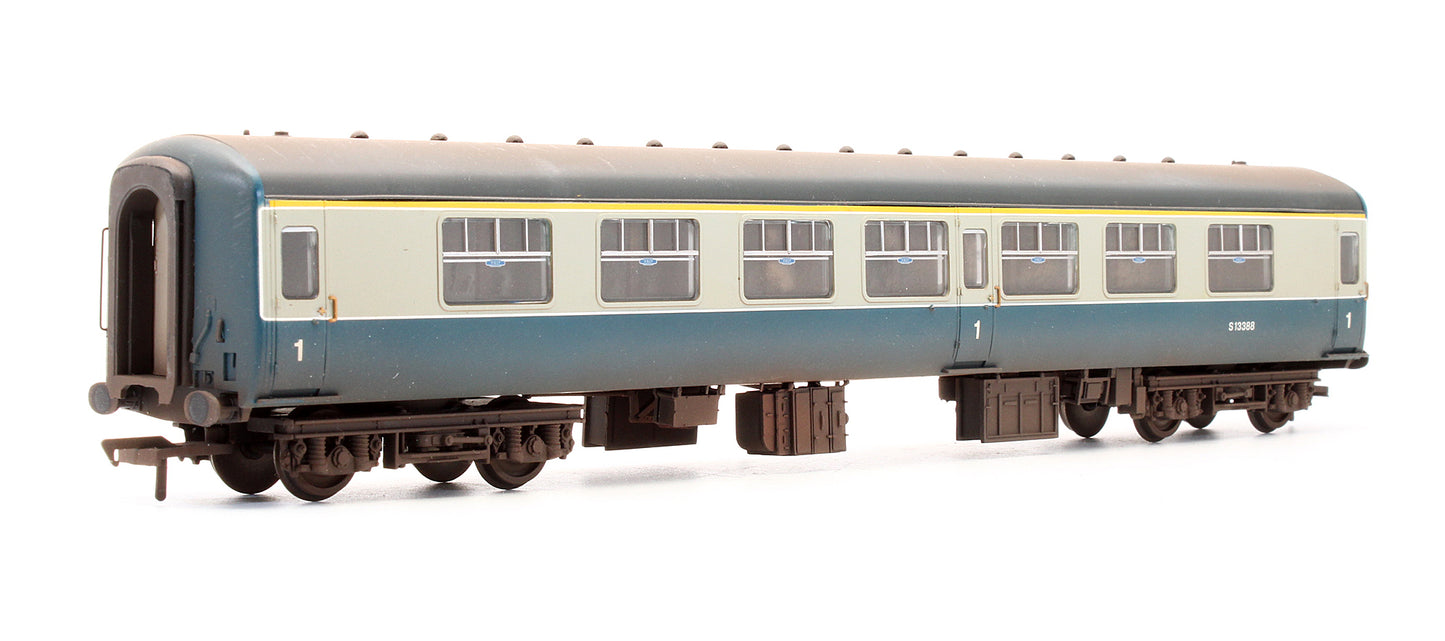 Pre-Owned BR Blue & Grey MK2 1st Class Corridor Coach No.S13388 - Custom Weathered