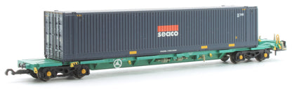 Pre-Owned 377-352 Intermodal Bogie Wagons With 45' Containers 'Seaco'