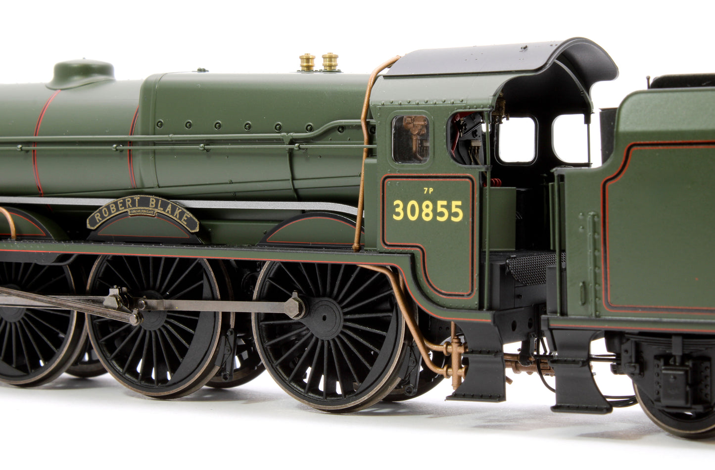 Lord Nelson Class 4-6-0 30855 'Robert Blake' BR Green Late Crest Steam Locomotive