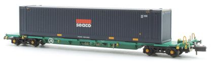 Pre-Owned 377-352 Intermodal Bogie Wagons With 45' Containers 'Seaco'