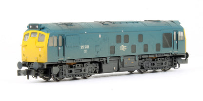Pre-Owned Class 25/2 25231 BR Blue Diesel Locomotive (Weathered)