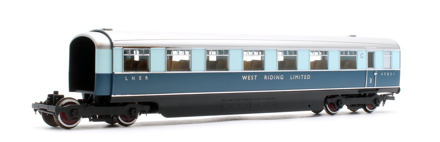 LNER West Riding Limited Open Third & Brake Third Articulated Coach Pack