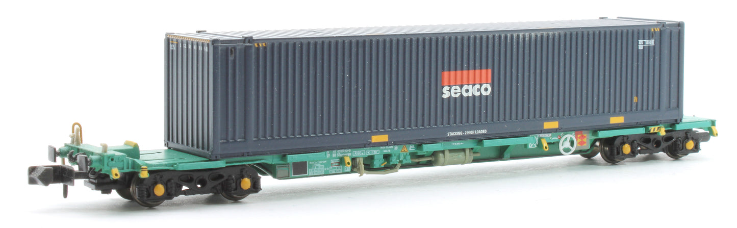 Pre-Owned 377-352 Intermodal Bogie Wagons With 45' Containers 'Seaco'
